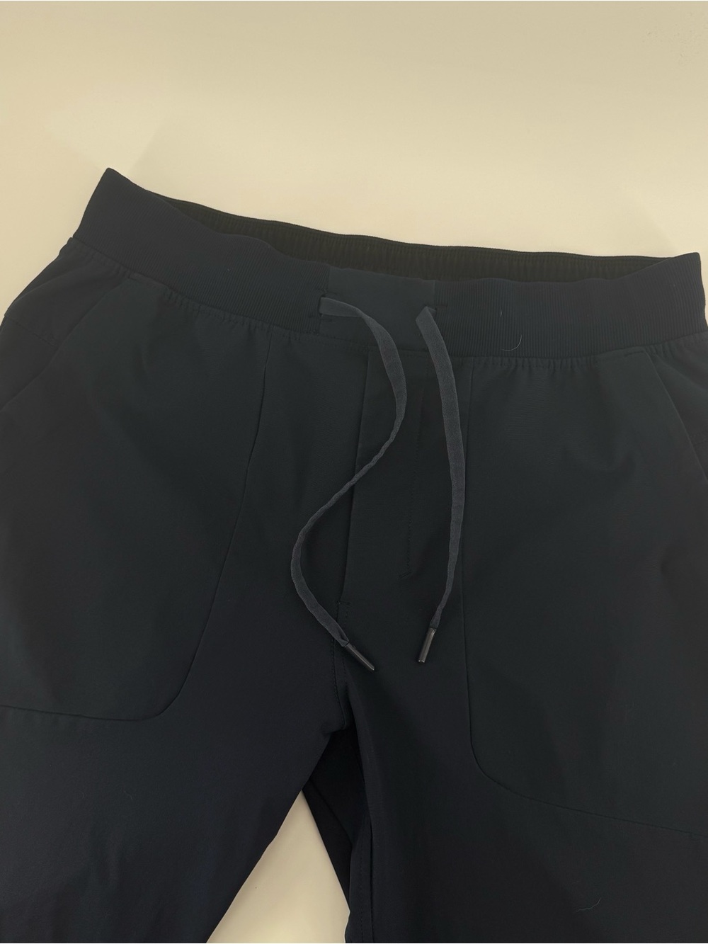 Lululemon ABC Warpstreme Jogger Mens L Navy Blue Drawstring Stretch Pocket Pants